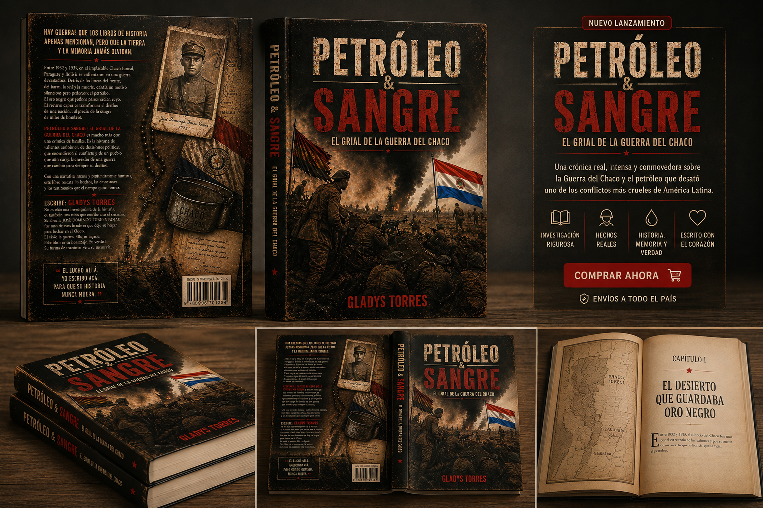 Mockup de Petróleo y Sangre